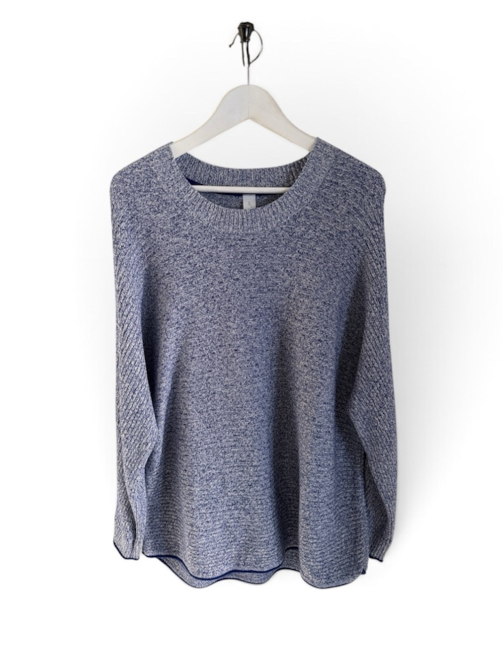 Lululemon Women’s Blue Marled Crewneck Knit Sweater